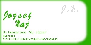 jozsef maj business card